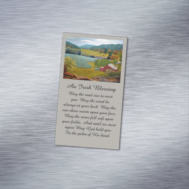 Hösten Färg vid Vineyard Magnetiska Visitkort (In Situ)