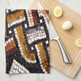 Hösten Färgad Roman Mosaic Kökshandduk