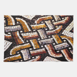 Hösten Färgad Roman Mosaic Kökshandduk