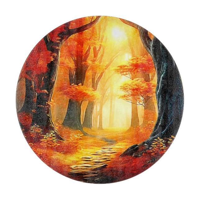 Hösten: Fiery Forest Väg (Framsidan)