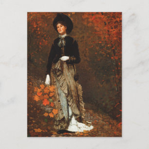 Hösten Fine Art Winslow Homer-vykort Helg Vykort