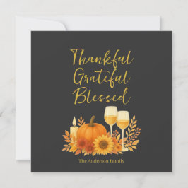 Hösten Firande - Elegant Guld Thanksgiving