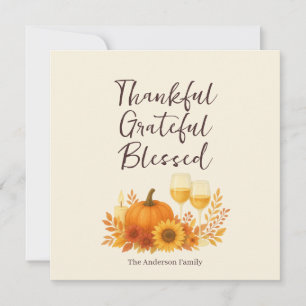 Hösten Firande - Elegant Guld Thanksgiving