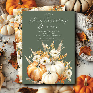 Hösten Firande, Thanksgiving Middag Inbjudningar