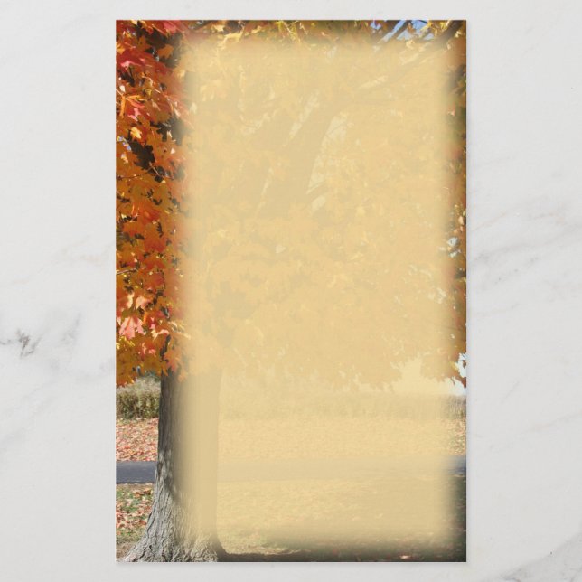 Hösten flammar brevpapper (Framsida)