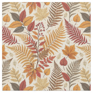 Hösten Foliage and Berries - Warm Earthy Tones Tyg