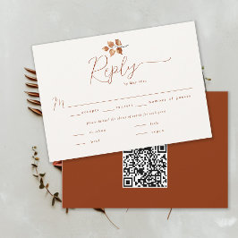 Hösten Foliage Terracotta Fall Wedding QR OSA