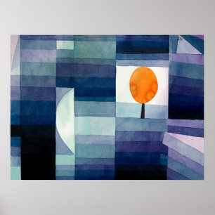 Hösten förebådar av Paul Klee Poster