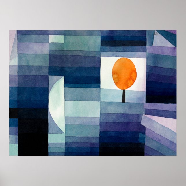 Hösten förebådar av Paul Klee Poster (Framsidan)