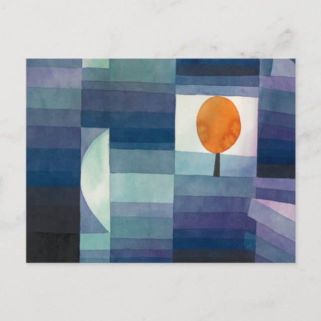 Hösten förebud av Paul Klee Vykort (Framsida)