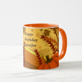 Hösten Forest Höst löv Mugg Kopp Birthday Gift