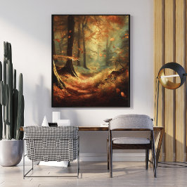 Hösten - Förstoring: Mystikskog Poster