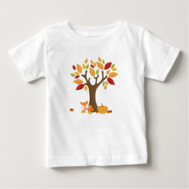 Hösten Fox med Pumpkin Tee Shirt