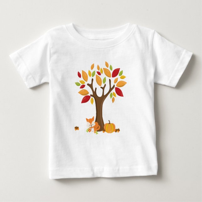 Hösten Fox med Pumpkin Tröja (Framsida)