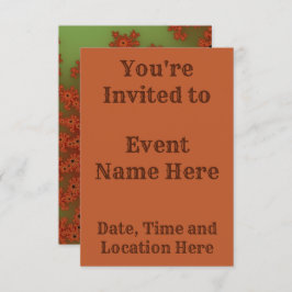 Hösten Fractal Burst Inbjudningar