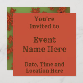 Hösten Fractal Burst Inbjudningar