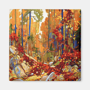 Hösten Garland, vacker målning av Tom Thomson, Magnet