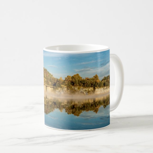 Hösten Glow Sjö Springfield Coffee Mugg (Framsida höger)