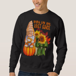 Hösten Gnome Kärlek Pumpkin Paj Dessert och Fall F Lång Ärmad Tröja