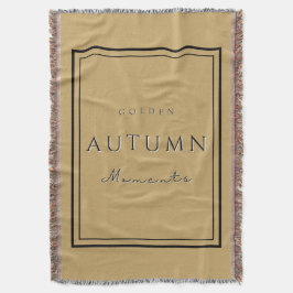 Hösten Golden Moments Blanket-Mysigt fallhem Filt