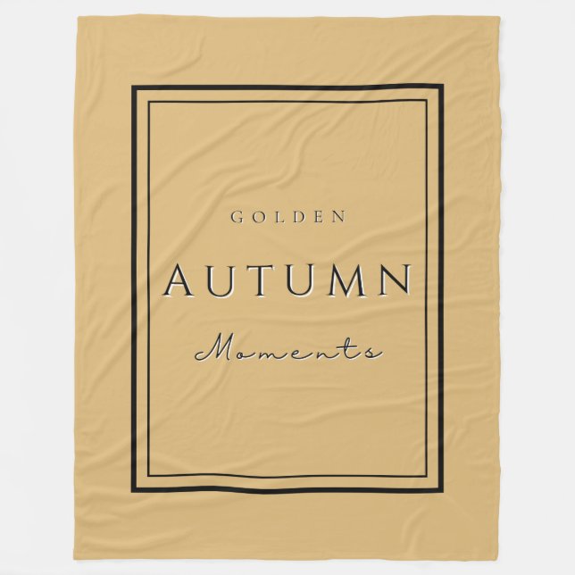 Hösten Golden Moments Fleece Blanket-Mysigt Fall (Framsidan)