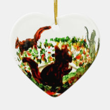 Hösten gömma sig djur konst