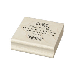 Hösten Grenar Adress Stämpel