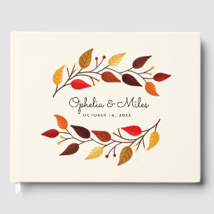 Hösten Grenar Fall Wedding Gästböcker