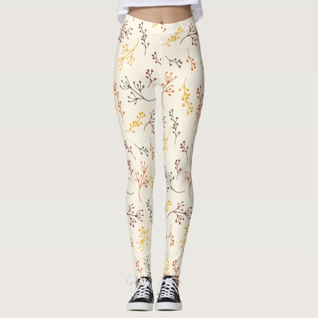 Hösten Grenar Leggings (Framsida)