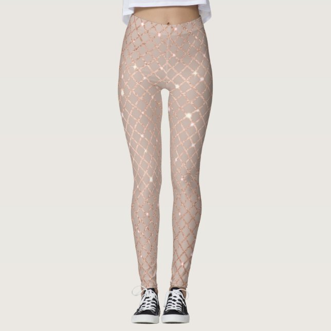 Hösten Guld Löv: Blommönster Leggings (Framsida)