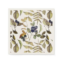 Hösten Guld Löv & Blue Berries