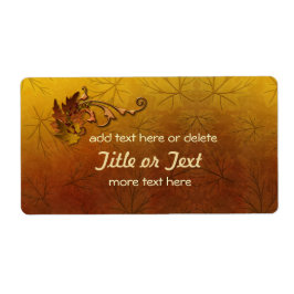Hösten Guld Löv Bröllop Fraktsedel