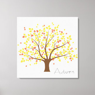 Hösten Guld Träd Canvastryck