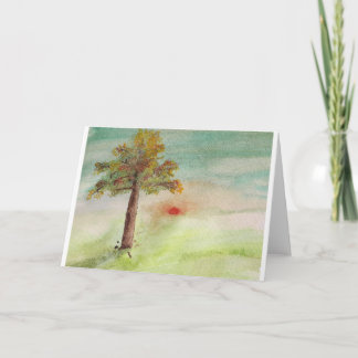 Hösten Hälsning Cart/Thanksgiving Helgkort