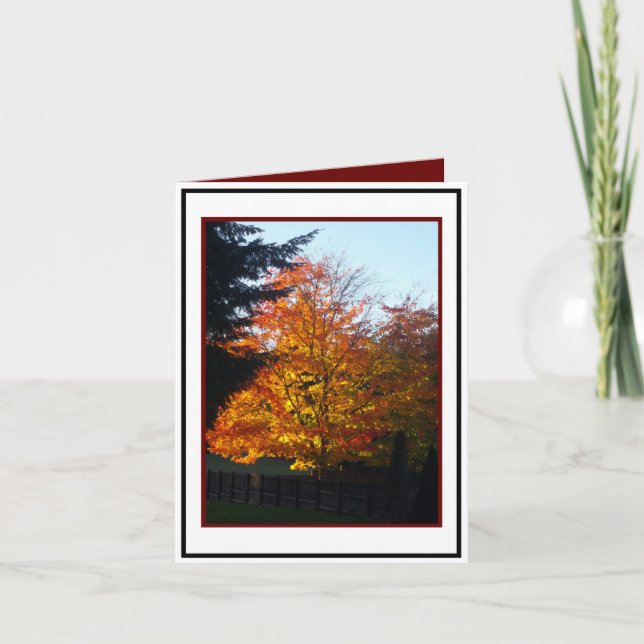 Hösten Hälsning Kort (Framsida)