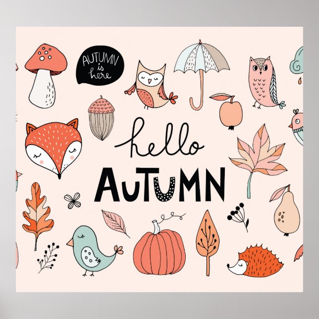 Hösten Hand plockade, Säsong Samling. Poster (Framsidan)