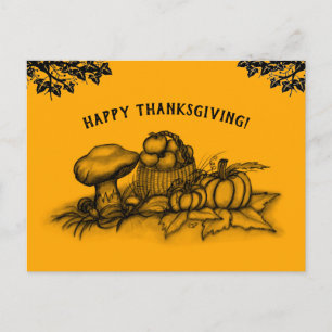 Hösten, Happy thanksgiving! Vykort