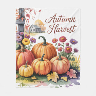 Hösten Harvest, Land Autumn Harvest, Fall Fleecefilt