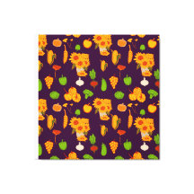 Hösten Healthy Harvest Veggie och Fruits Throw Pi