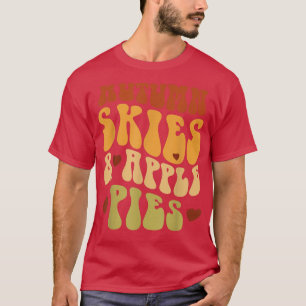 Hösten Himlar och Äpple Paj sjunker höstpumpa Se T Shirt