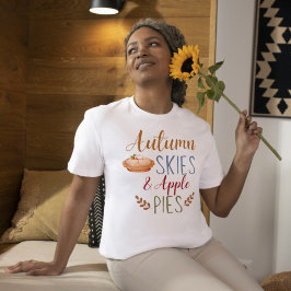 Hösten Himlar och Apple Paj T-Shirt