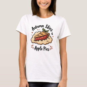 Hösten Himmel & Apple Paj - Mysiga Paj på molnet T Shirt