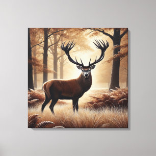 Hösten Hjort Canvas Art