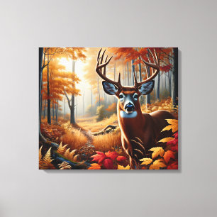 Hösten Hjort Canvas Art