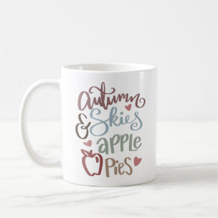 Hösten hösten Himlar och Äpple Paj Kaffemugg
