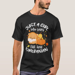 Hösten Hund bara en flicka som Kärlek sjunker och T Shirt