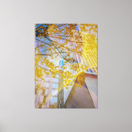 Hösten i Abstrakten City Canvastryck