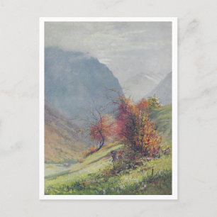 Hösten i Alpernorna Painting Postcard Vykort