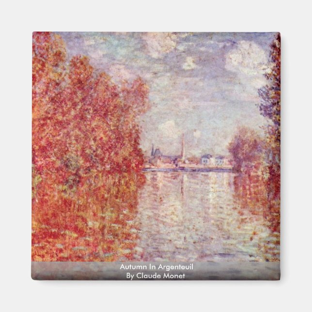 Hösten i Argentina av Claude Monet Magnet (Framsidan)