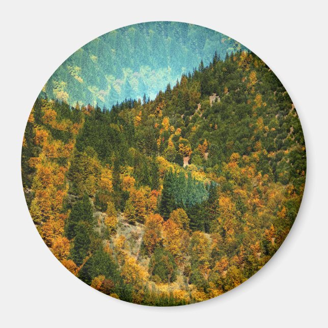 Hösten i bergen.... magnet (Framsidan)